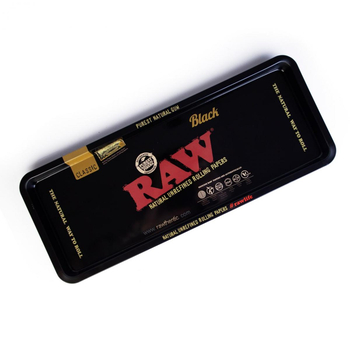 Поднос Raw Black Metal Rolling Tray Long 47x17 - Аксессуары для курения - Подносы - Магазин домашних увлечений homehobbyshop.ru
